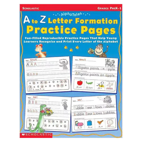 A to Z Letter Formation Practice Pages