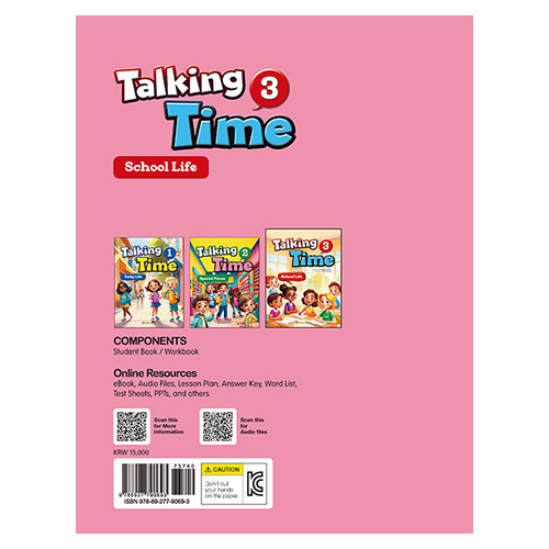 Talking Time 3 : School Life Student Book with Workbook + eBook (2nd Edition)(2024)
